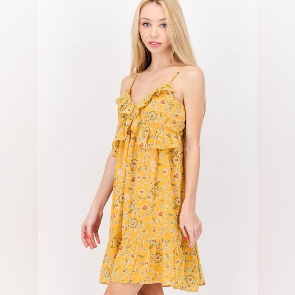 Jessica Simpson Butterscotch Southern Beauties Mini Iris Dress Size Small NWT - Picture 3 of 11